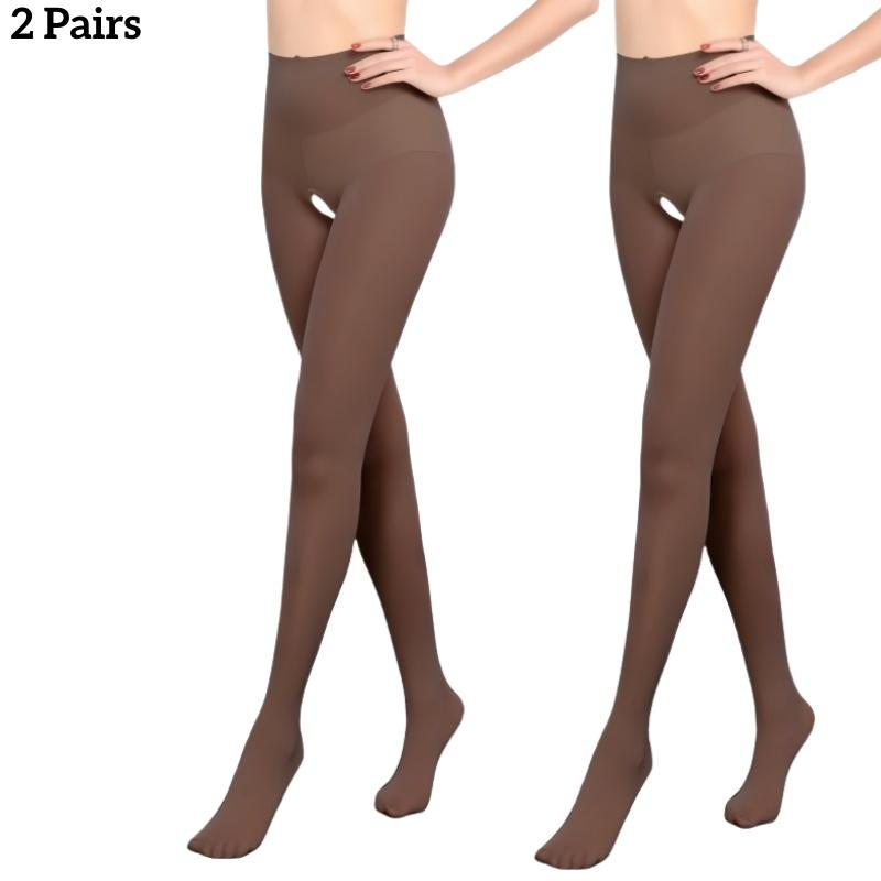 1/2 Pcs Women 120D Velvet Crotchless Sexy Tight Spring Autumn Open Crotch Pantyhose Female Stretchy Slim Skinny Erotic Lingerie
