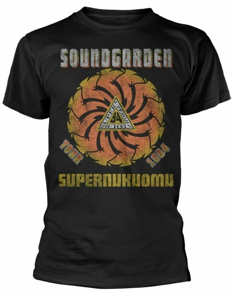 Official Soundgarden T Shirt Superunknown Tour 94 Black Classic Rock Band Tee 4XL