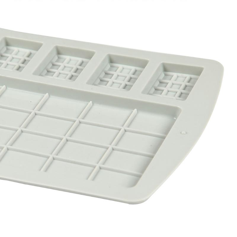 Silicone Waffle Chocolate Mold Full Page Biscuit Mould Cake Decorating Ice Tray DIY Baking Tool