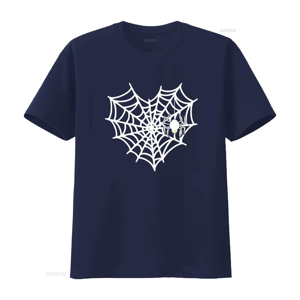 Halloween Spinnennetz Kostüm Süßes Herz T-Shirt vintage Gewaschen Atmungsaktiv Unisex Grafik Bequem homme
