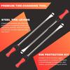 14.5” Steel Tire Spoons Tool Set - Tire Removal Tool, Motorcycle Tire Changer, Tire Changing Kit With 3 Piece Tire Spoons And Rim Protector, 6