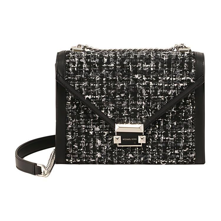 

Michael Kors Whitney Chain Flap Crossbody Bag Women bags Black 30F8SXIL7C-BLACK Basic Set (Bag+Dust Bag)