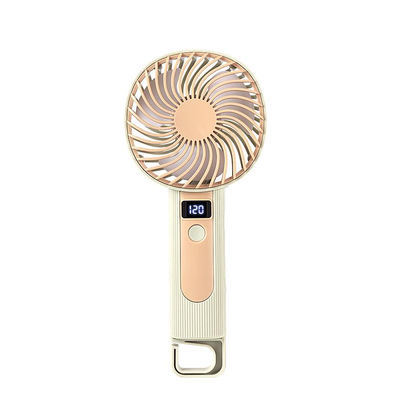 2026 Handheld Digital Fan - Multi-Speed, Strong Wind, USB Rechargeable, Portable Electric Fan