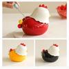Ceramic Toothpick Holder with 6 Colorful Egg-Shaped Compartments ,Decorative Kitchen & Dining Accessory, Durable Ceramic Construction