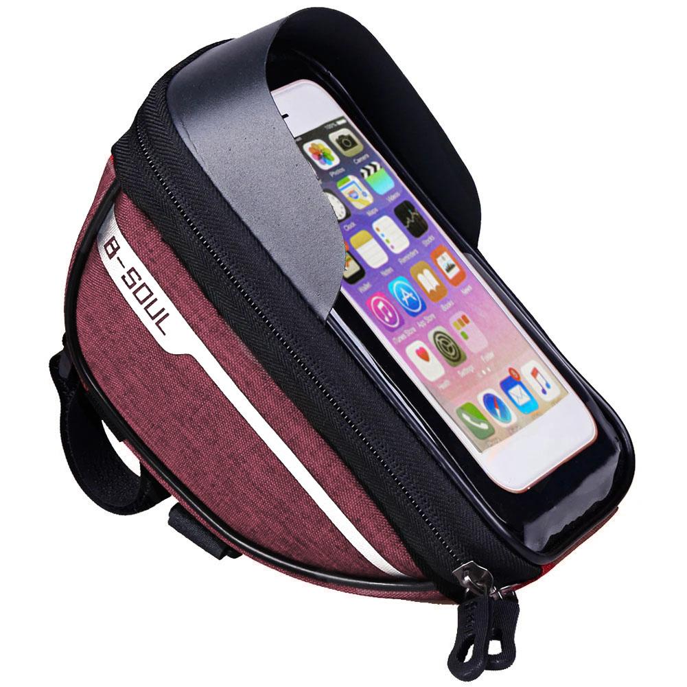 Mountain Bicycle Bag Touch Screen Cycling Handlebar Phone Holder Bag Bike Bags Bicycle Phone Storage Bags Cycling Accessories
