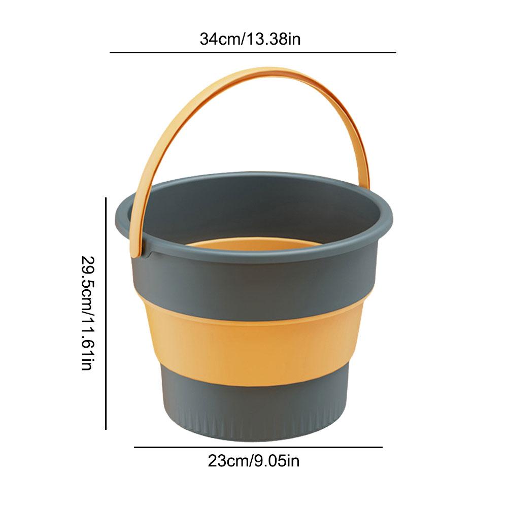 17-5L Collapsible Plastic Bucket Water Bucket Folding Handy Bucket for Bathroom Kitchen Camping Car House Washing Water Bucket