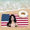 American actress Megan F-Fox Towel Drying Bath Towel Applicable To Light Swimming Camping Yoga Beach Out