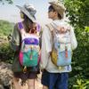Schoolbag Color Dopamine Outdoor Sports Bag Women Large Capacity Lightweight Leisure Travel School Bag Hiking Backpack