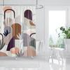 Pop Art Geometric Shower Curtain Fashion Classicl Abstract Colourful Bathroom Curtains Waterproof Fabric Decor Sets With Hooks