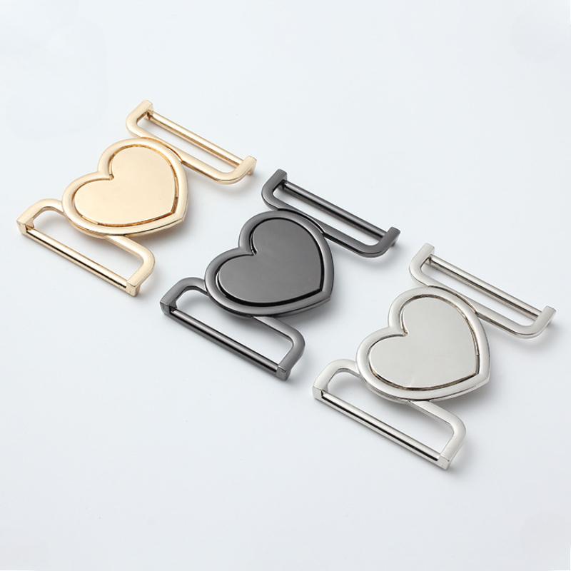 Heart-shaped Stable Metal Buckles 3cm/4cm Inner Diameter Zinc Alloy Buckle Clothing Coat Belt Buckle