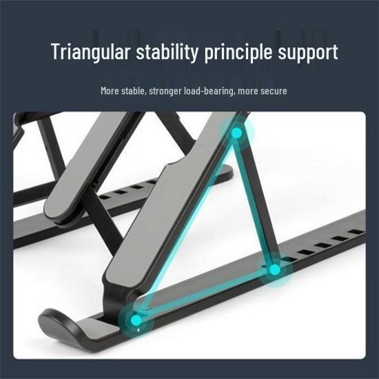 

Adjustable Aluminum Laptop and Tablet Cooling Stand Black [Alloy Support]