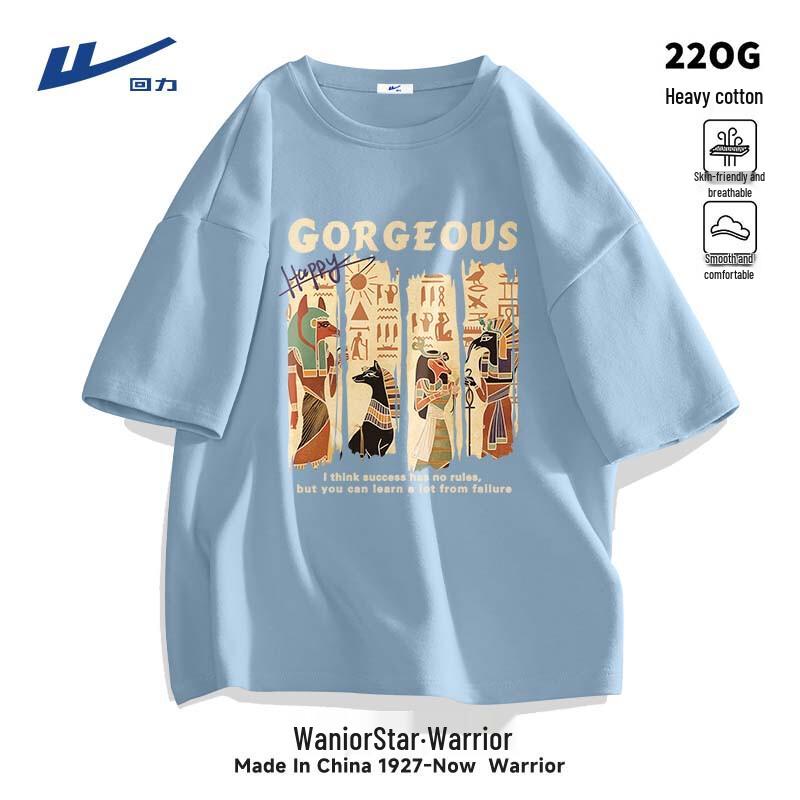 

Warrior Men s American Trendy Loose Fit Short Sleeve T-Shirt 3XL