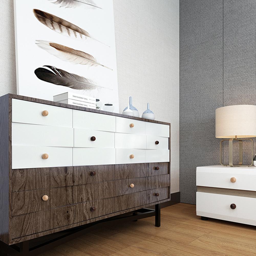 6564 40mm Diameter Drawer Pull Knob Single Hole Wooden Round Ball Cabinet Wardrobe Furniture Handle