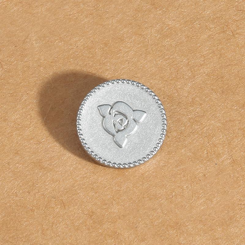 

10 шт. высококачественных металлических пуговиц, мужская и женская одежда, пальто, блейзеры, круглые золотые пуговицы, универсальные, изысканные шерстяные пуговицы 18mm silver