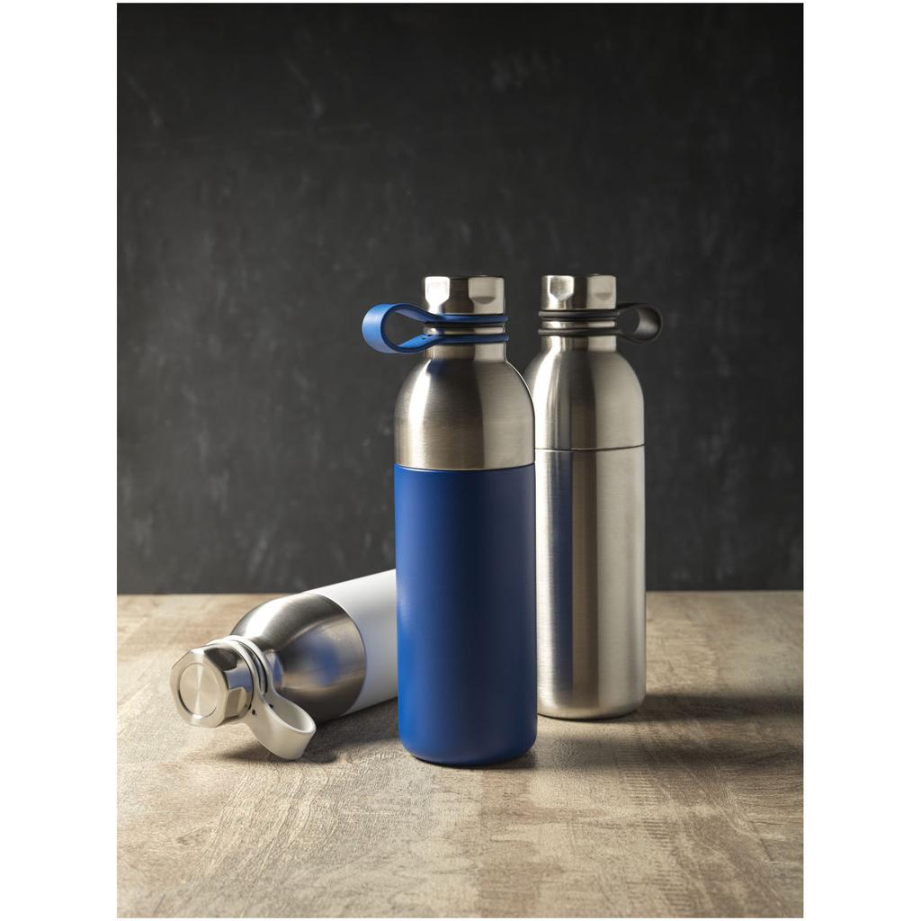 Water Bottle, 590 Ml Insulated Copper Vacuum "Koln" Blue