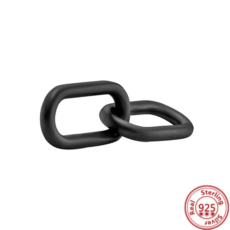 Me Ring S925 Sterling Silber Perle Runder Verbinder Charm Doppelarmreif Passend für Original Me Gliederkette Armband Schmuck