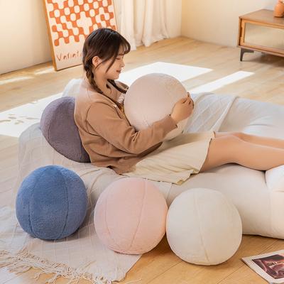 30cm Dekorativní kulatý barevný míč polštář plyšový přehozový polštářek na moderní bytovou dekoraci na pohovku, gauč, židli, dekorativní polštář