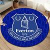 Tappeto Rotondo Everton F.C., Tappeto per Soggiorno Camera da Letto Divano Stanza dei Giochi Decorazione, Tappetino Antiscivolo