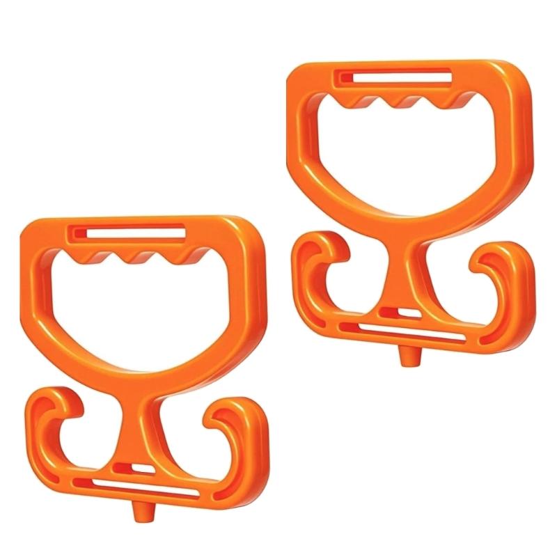 Pack of 2 Functional Grocery Bag Holders Strong Plastic Gentle Grip for Shopping Transfer