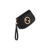 Gucci Blondie Metal Double G Logo Detachable Bracelet Gold Tone Accessory Leather Handbag Wristlet Clutch Mini Women handbags Black 698630-UXX0G-1000