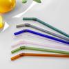 Heat Resistant Clear Colorful Glass Party Supplies Drinking Straw Bar Tools Christmas Decoration