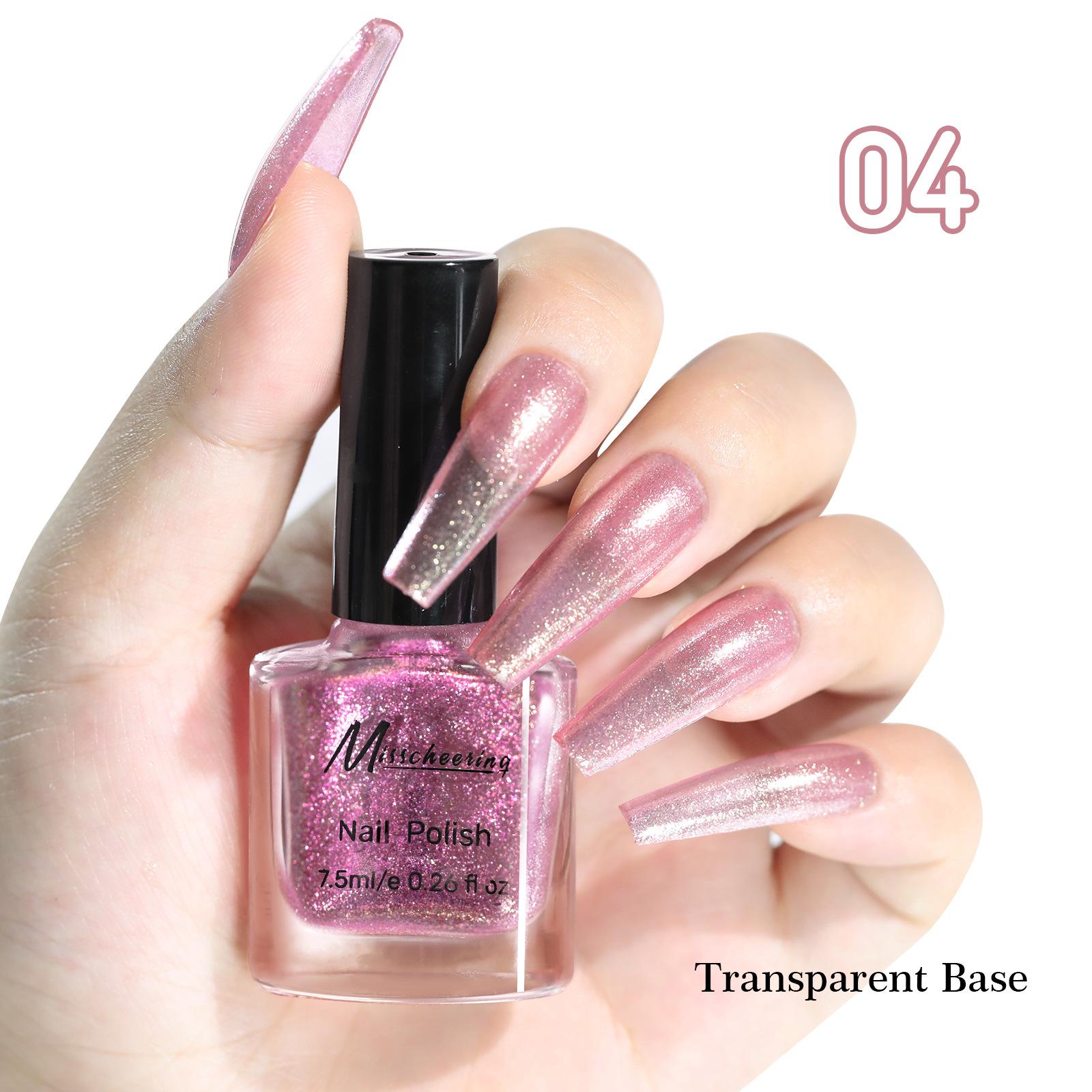 

7,5 мл Fantasy Glitter Oil-Based Быстросохнущий Стойкий Неотслаивающийся Лак Для Ногтей Не Требуется УФ-лампа