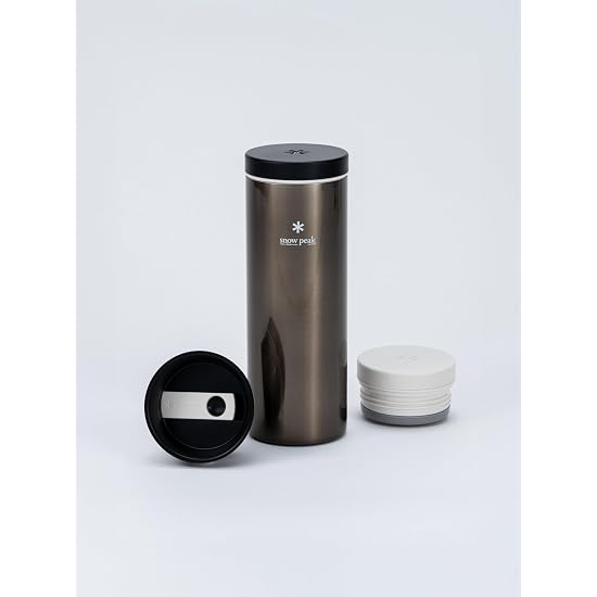 Snow Peak System Bottle 500 Dark Silver TW-071R-DS