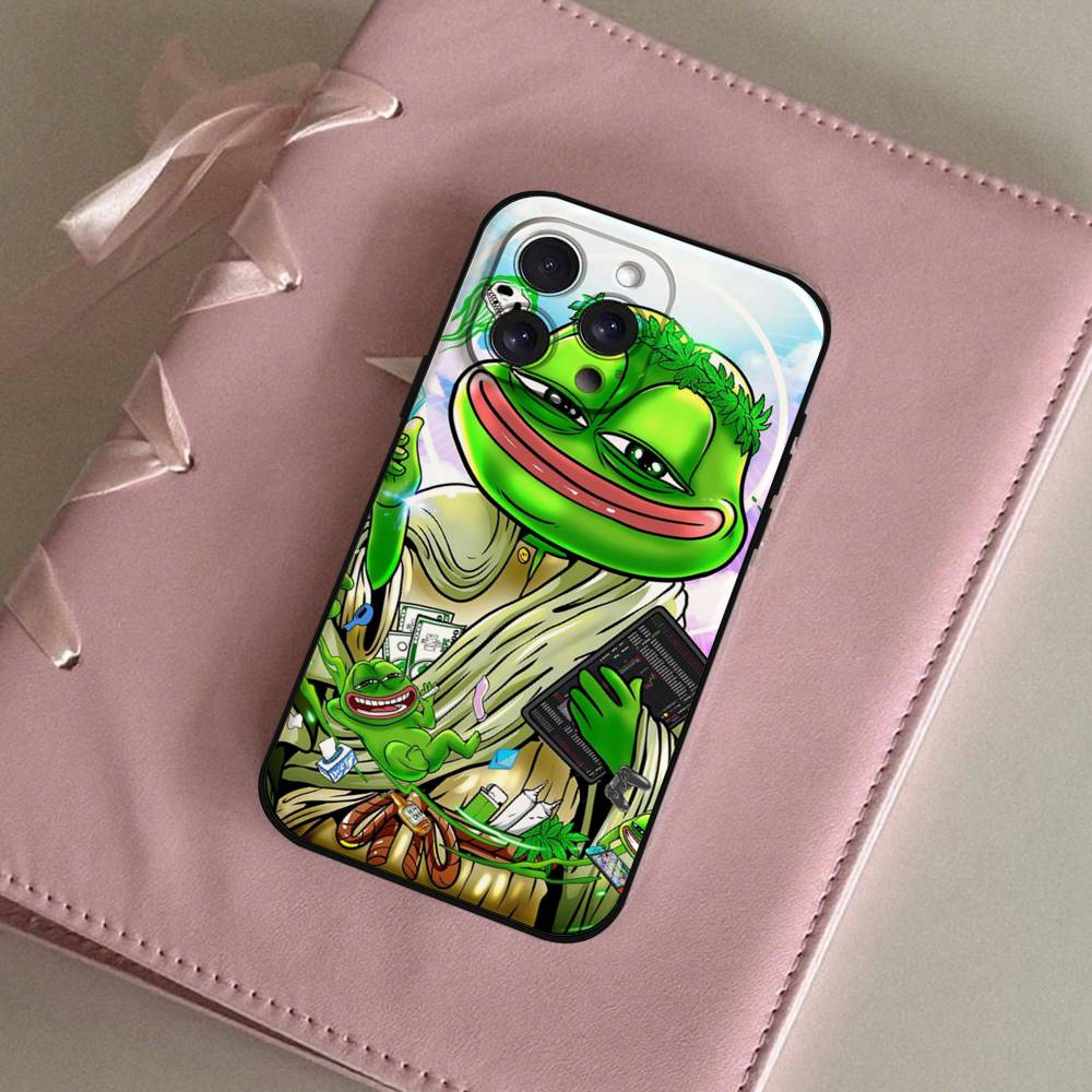 Sad Frog P-Pepe Funny Phone Case For IPhone 17 16 15 14 13 12 11 PRO MAX PLUS Mini TPU Soft To Skin-friendly Case