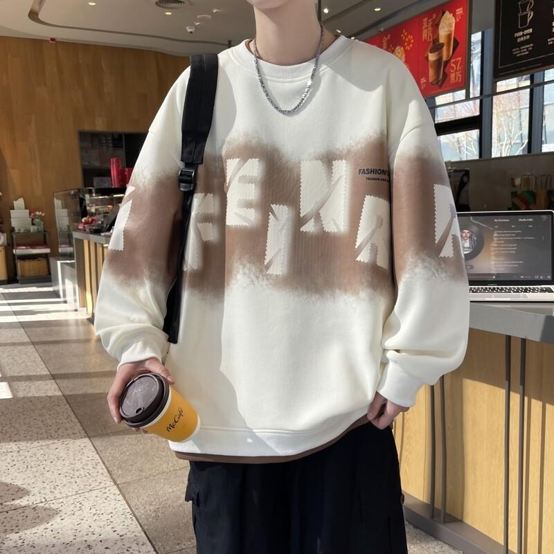 New Autumn Loose Pullover Sweatshirt Teen Casual Top Men's Hong Kong Style Fashionable Jacket