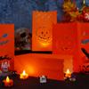 30 Pieces Halloween Pumpkin Bags Candle Luminary Bags Paper Lantern Bags For Hal