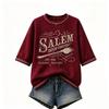 Women's Round Neck Printed Lightweight Casual Tops for Spring and Summer Daily Wear