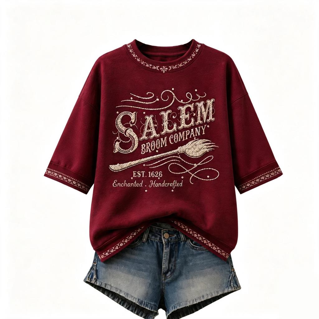 Women's Round Neck Printed Lightweight Casual Tops for Spring and Summer Daily Wear