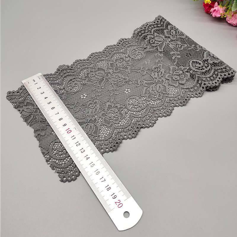 15cm Wide Soft Elastic Lace Trim for Skirts - Multi-color Options Available