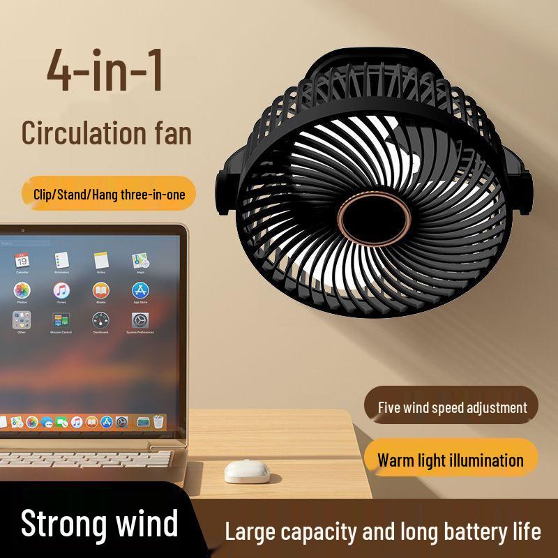 Silent USB Charging Clip-on Desk Fan for Dormitory/Office/Bedroom