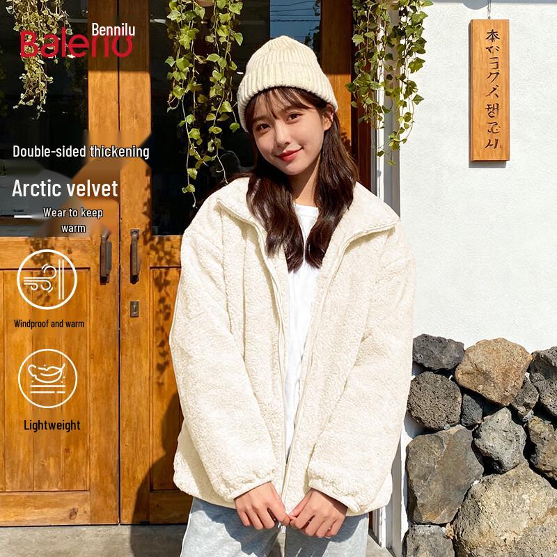 

Baleno Women s Double-Sided Fleece Short Jacket L