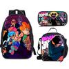 Friday Night Funkin Backpack, Three Pack Set, Pencil Case, Friday Night Funkin Backpack