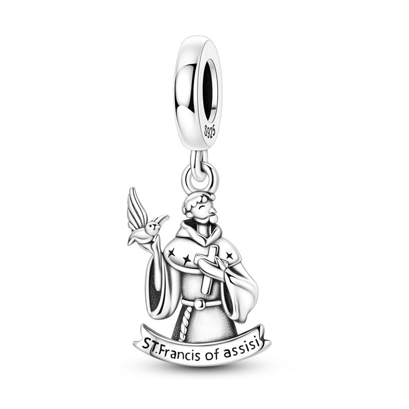 925 Silver Charms Beads Passport Dog Shoes Dangle Fit Bracelet Women Jewelry Gift DIY