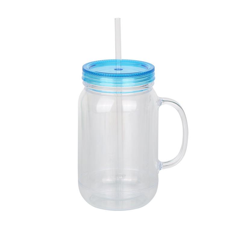 Neue Tasse 22oz Plastikbecher mit Deckel, Trinkbecher für Erwachsene, Hennen-Tasse