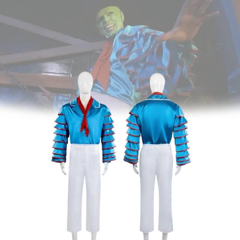 Disfraz Cosplay de La Máscara con Poliéster Spandex para Halloween y Actuaciones en Escenario