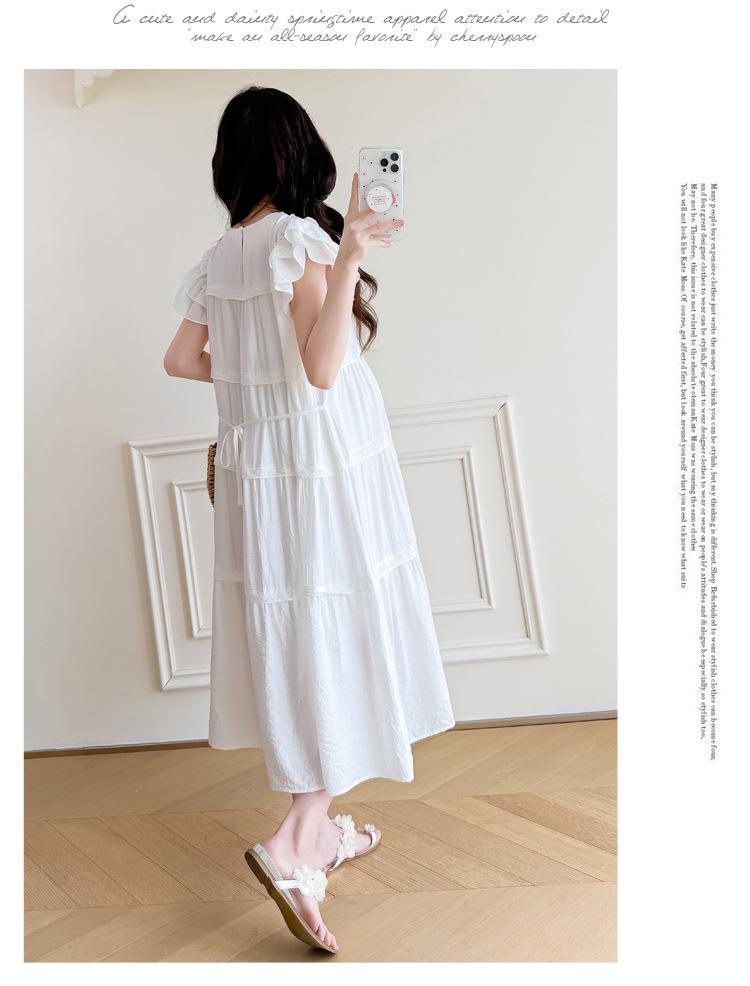 2026 Stylish Mid-length Loose Maternity Summer Dress for Trendy Moms