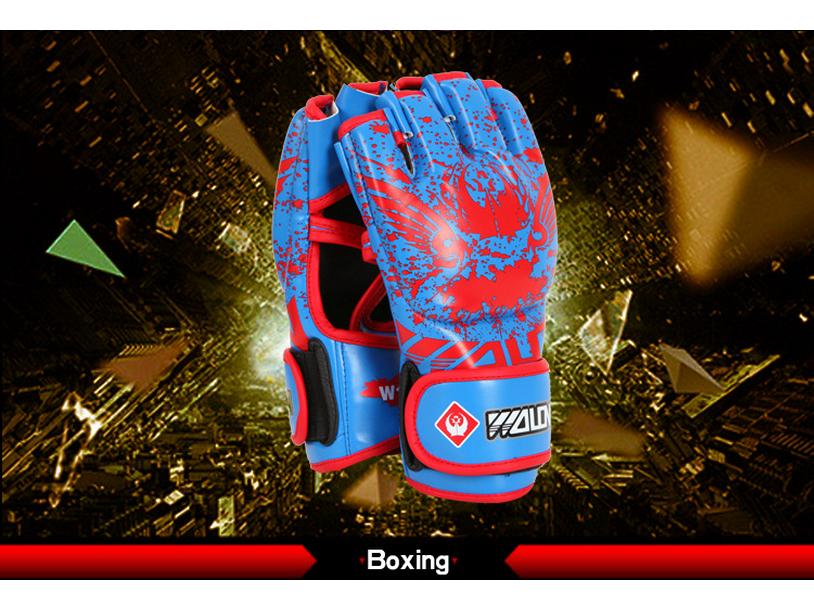 MMA & Sanda Fingerless Boxing Gloves for Adults & Kids - Half-Finger Design