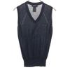 CELINE made in Italy Short sleeve V neck Knit vest M Navy Women Used