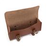 B   Retro, Lther   Front Frame Bag bike handlebar bag   Artificial hdlight for Bike Pouch Cycling Accessory