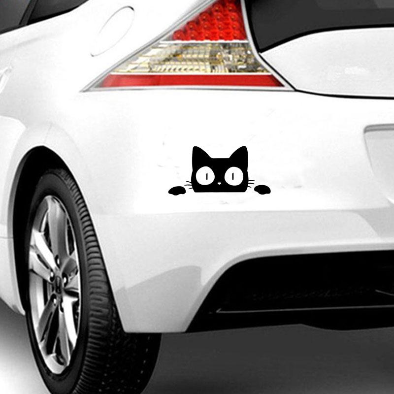 Perets autoturisme Ferestre autocolante 3D ochi mari Cute Cat autocolante auto produse Accesorii decals