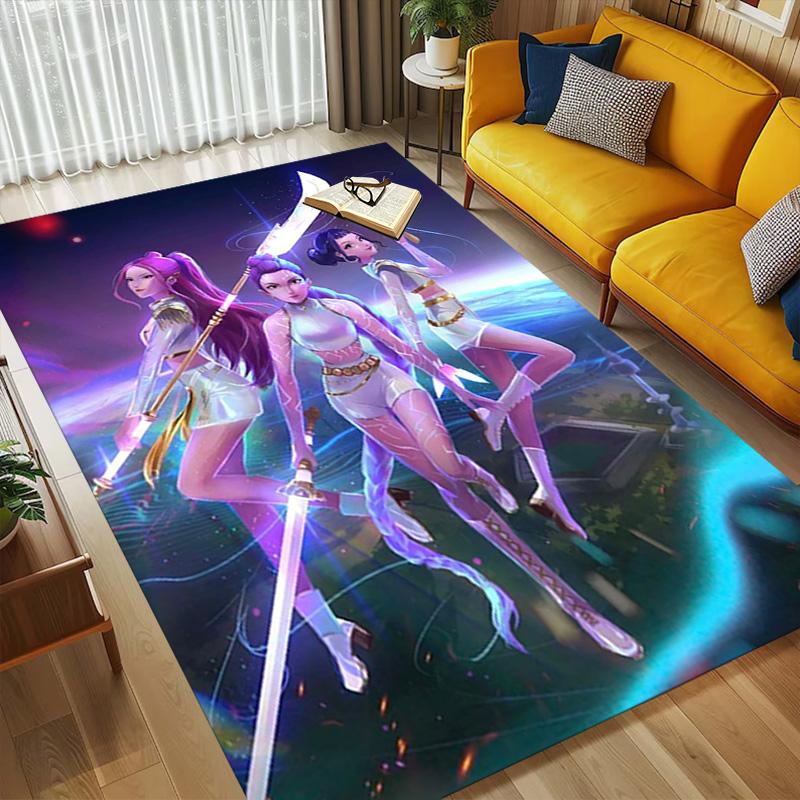 Fantasy Warriors Living Room Non-Slip Area Rug Soft Carpet for Bedroom Game Playroom Sofa Office Home Decor Doormat Christmas Gift C9211292