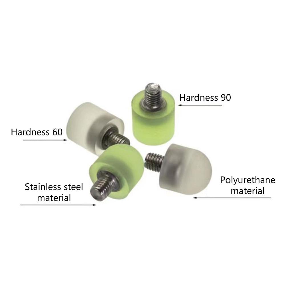 2Pcs Hard Soft Caps and Tips M8 Screw for Hook and Rubber Hammer Car Dent Repair Tools Paintless Dent Repair Tips