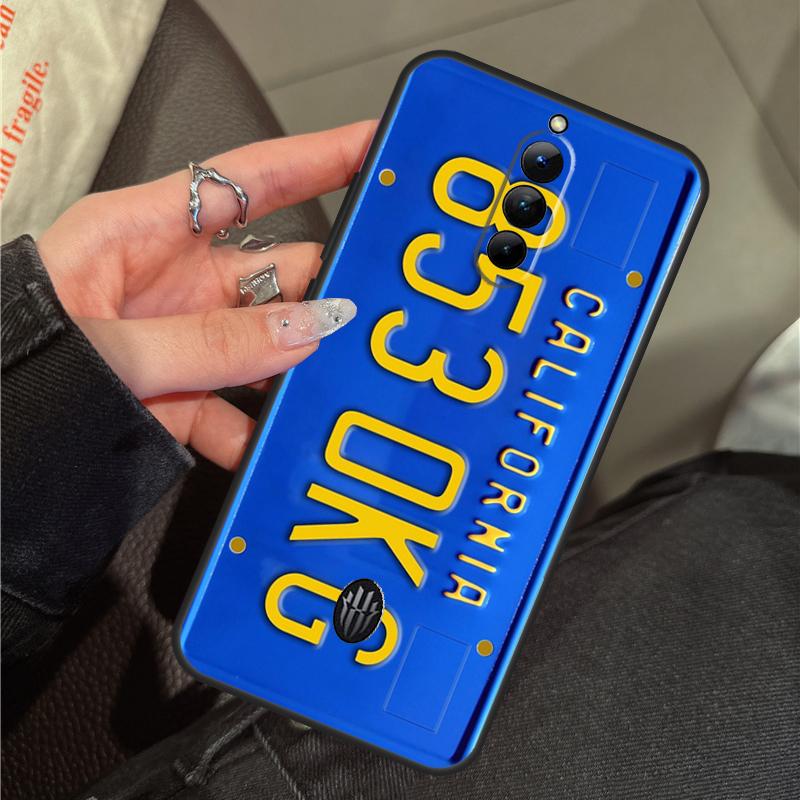 Retro License Plate Number Case For ZTE Nubia RedMagic 11 9 8 10 Pro Plus 8S 9S 10S Pro 5G 5S 6 7 6S 7S Pro 10 Air Cover