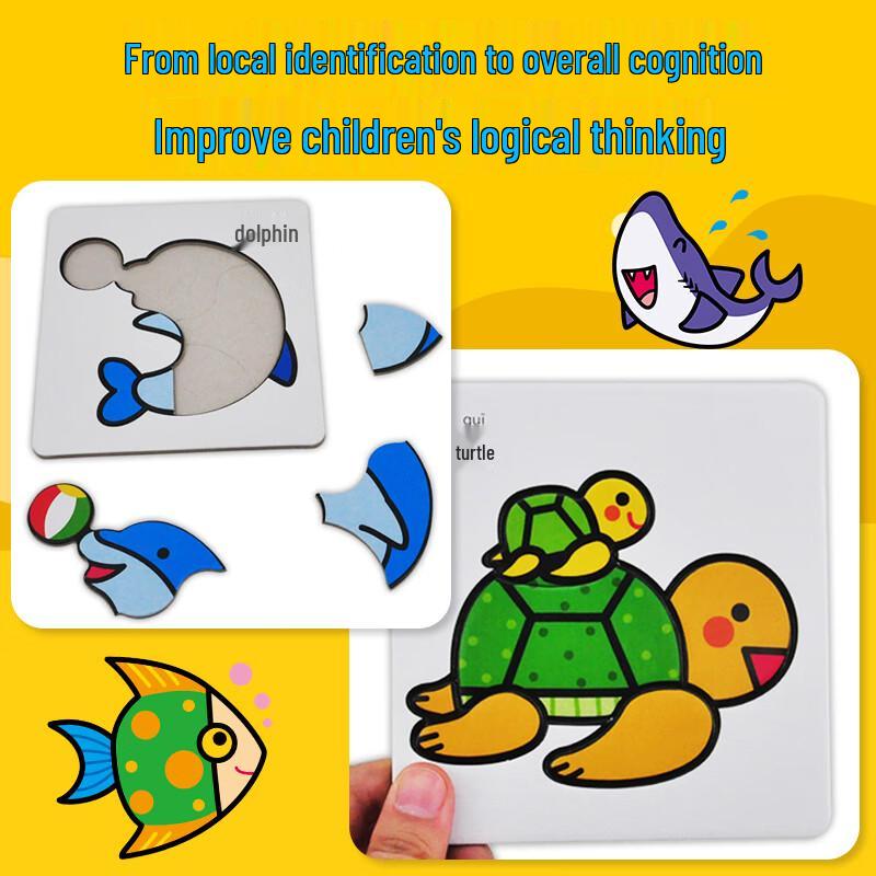 BANGSON Baby Jigsaw Puzzle with Base Plate