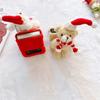Half-wrapped Z Flip 3 Phone Cover Folding Phone Case Z Flip 4 Bear Phone Case  Girls Gift