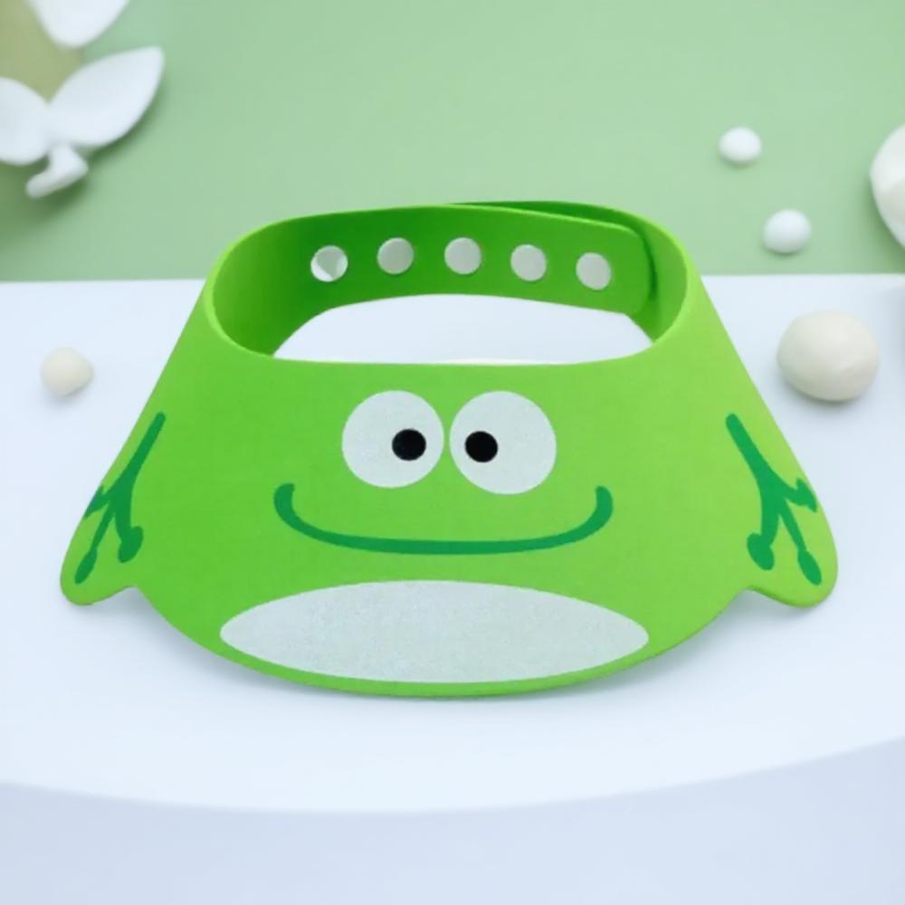 

Waterproof Adjustable Baby Bathing Cap Hair Protection Shower Cap for Infants Toddlers Kids Bath Cap зелений